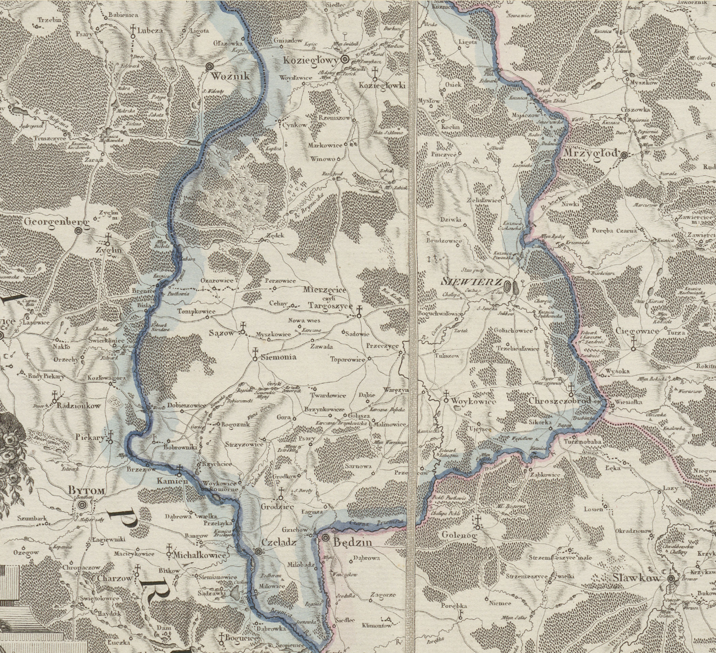 Mappa Szczegulna Woiewodztwa Krakowskiego i Xięstwa Siewierskiego z 1792 r.
